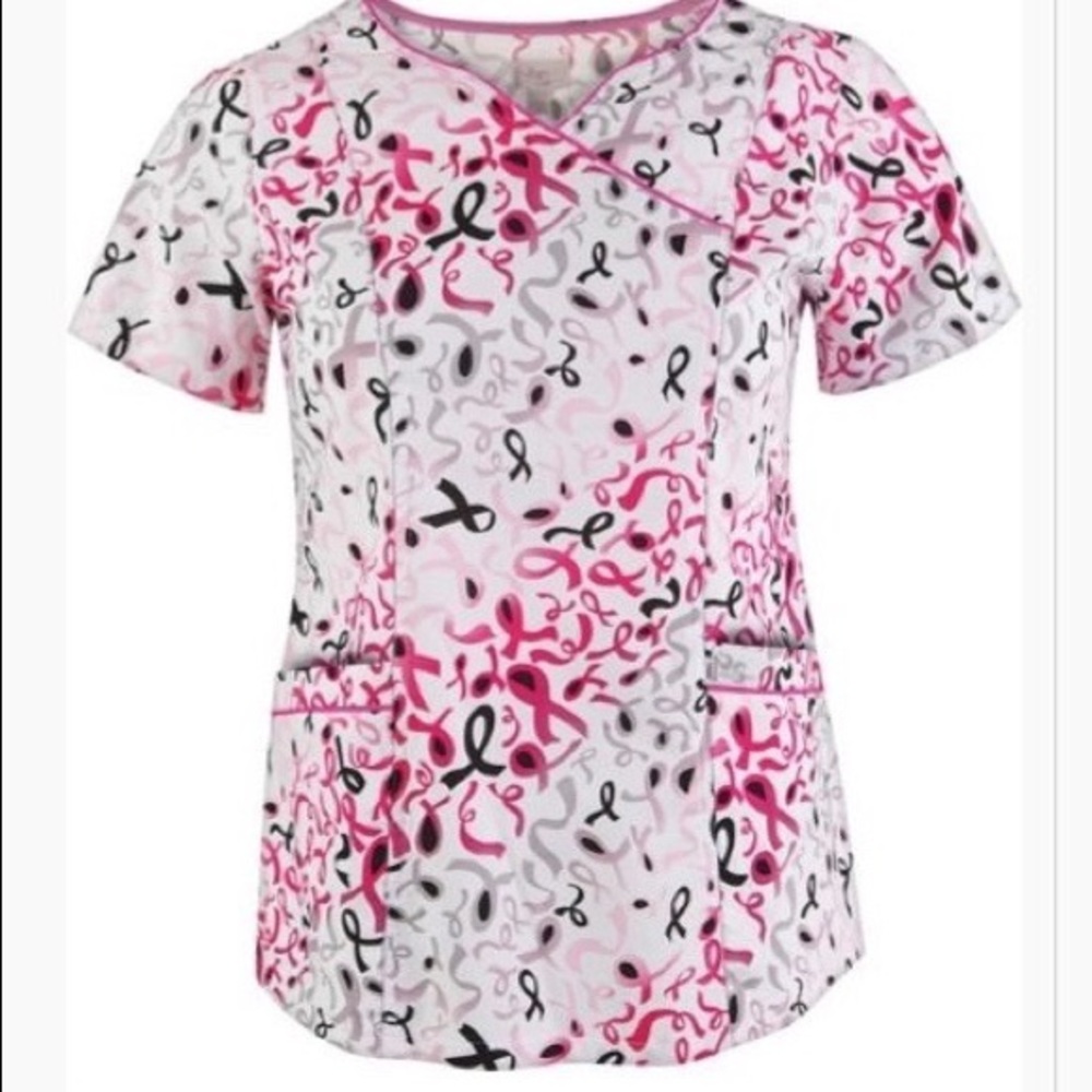 Breast Cancer Scrub Top (Medium)